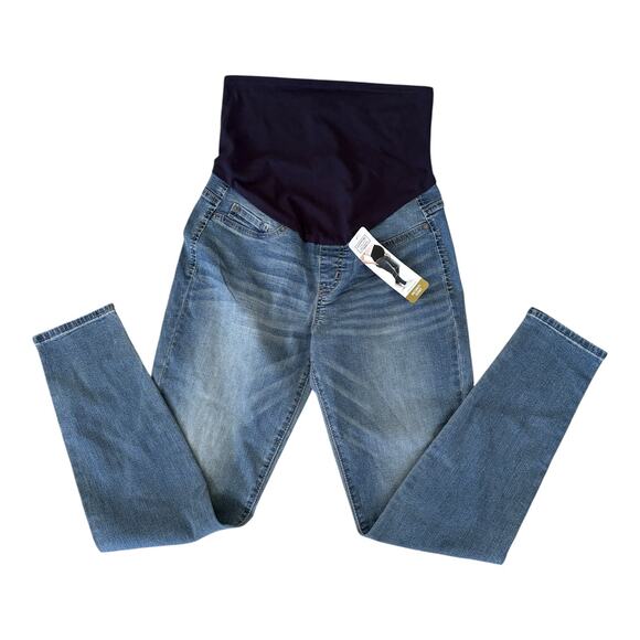 NWT Levi Strauss Signature Gold Maternity Skinny Jeans Simply Stretch Wash M - Picture 4 of 9